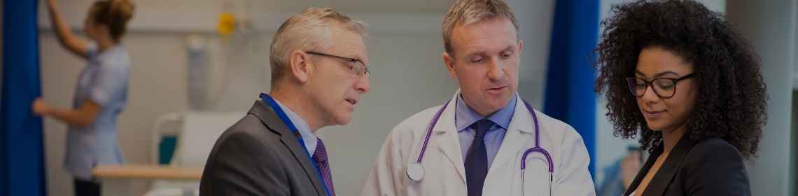 Medical professionals in discussion
